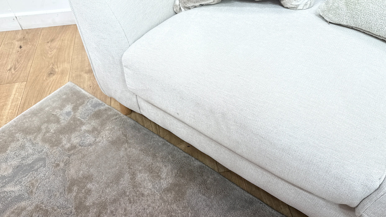 Sofology Mayfair Fabric 2 Seater in Linen Look Chenille Mist/Pearl Mix