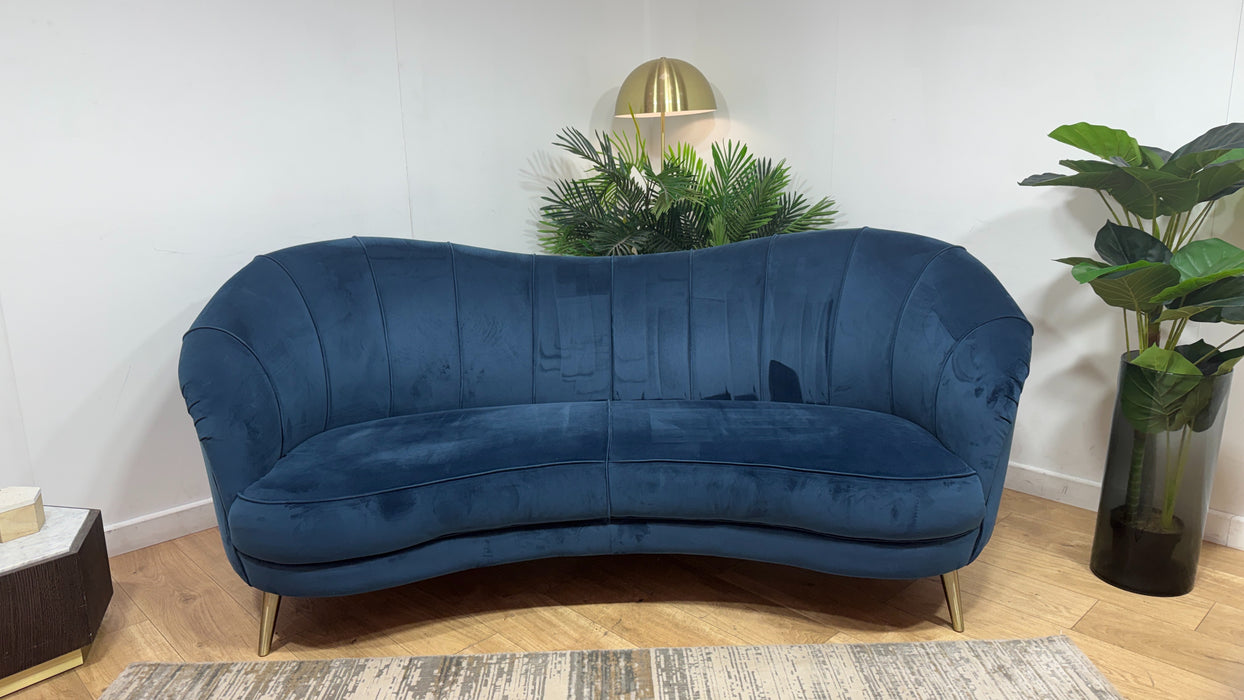 Sofology Perle 3 Seater in Plush Teal