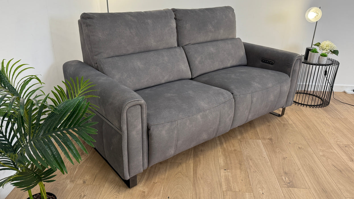 The Ravello 2.5 Seater - Lifestyle Flecked Fabric Charcoal