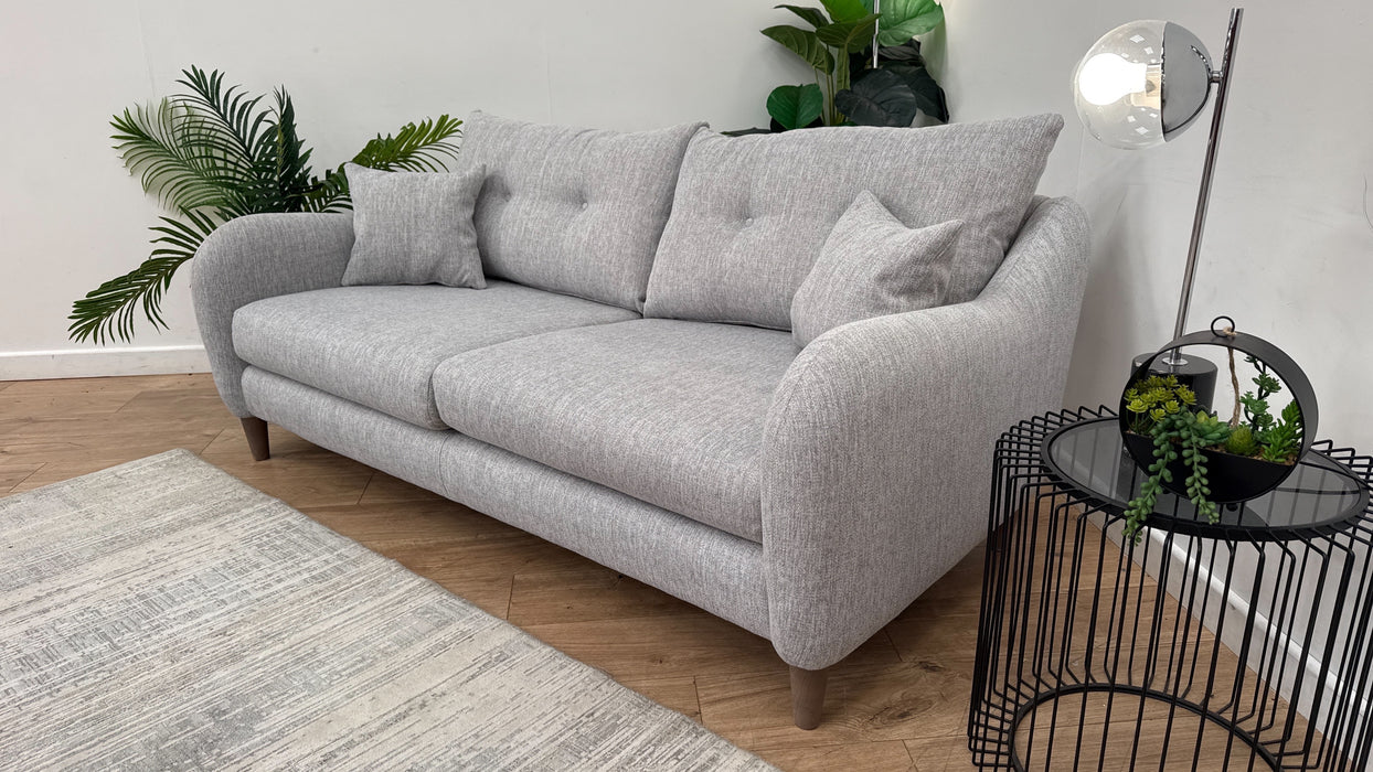 Sofology Ambleside Fabric 3 Seater in Capital Light Grey