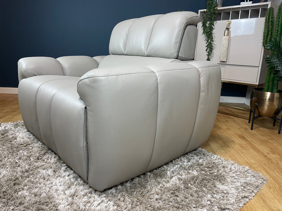 Nobu Leather Loveseat - Trusty Sheen Lead Grey (WA2)