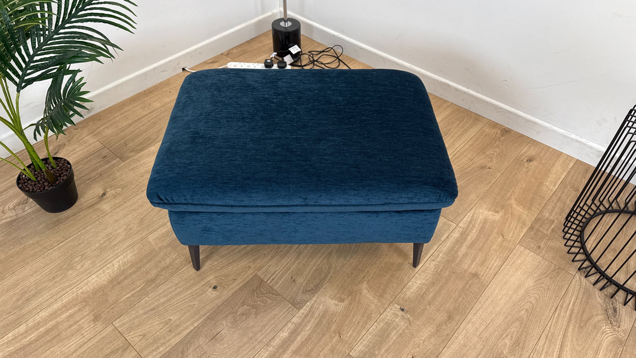 The Viento Designer Footstool - Navy