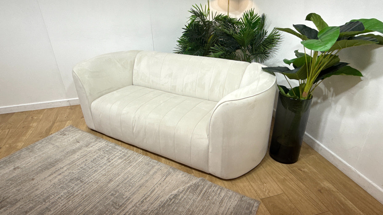 Sofology The Fitzrovia Fabric 2 Seater in Matt Velvet Milk Mix Without Trim