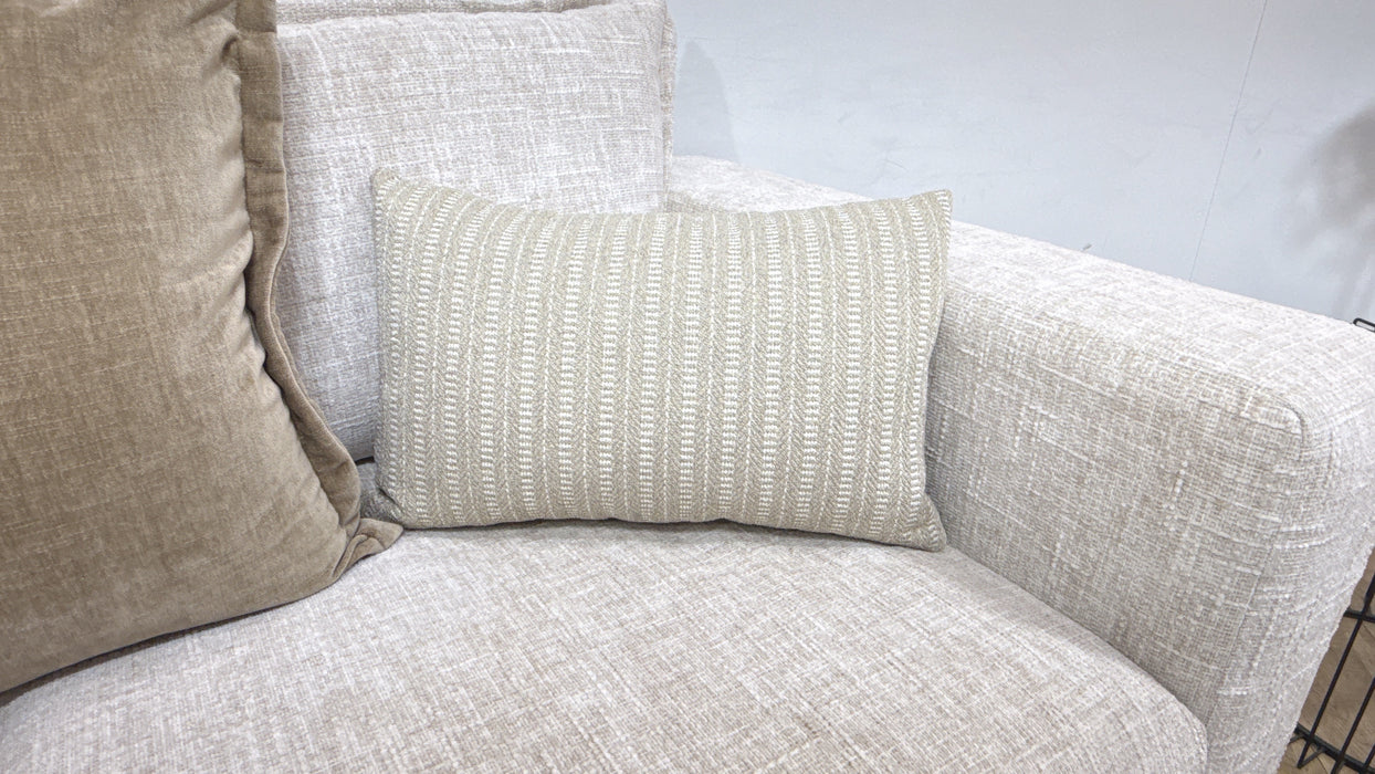 Sofology Cove Fabric 2 Seater in Artisan Chenille Ecru Mix