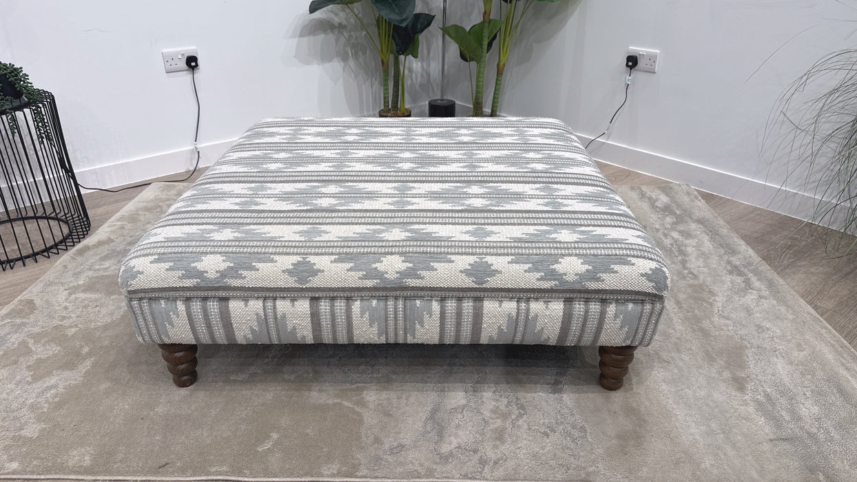 Sofology Sample Designer Footstool in Leonardo Sky