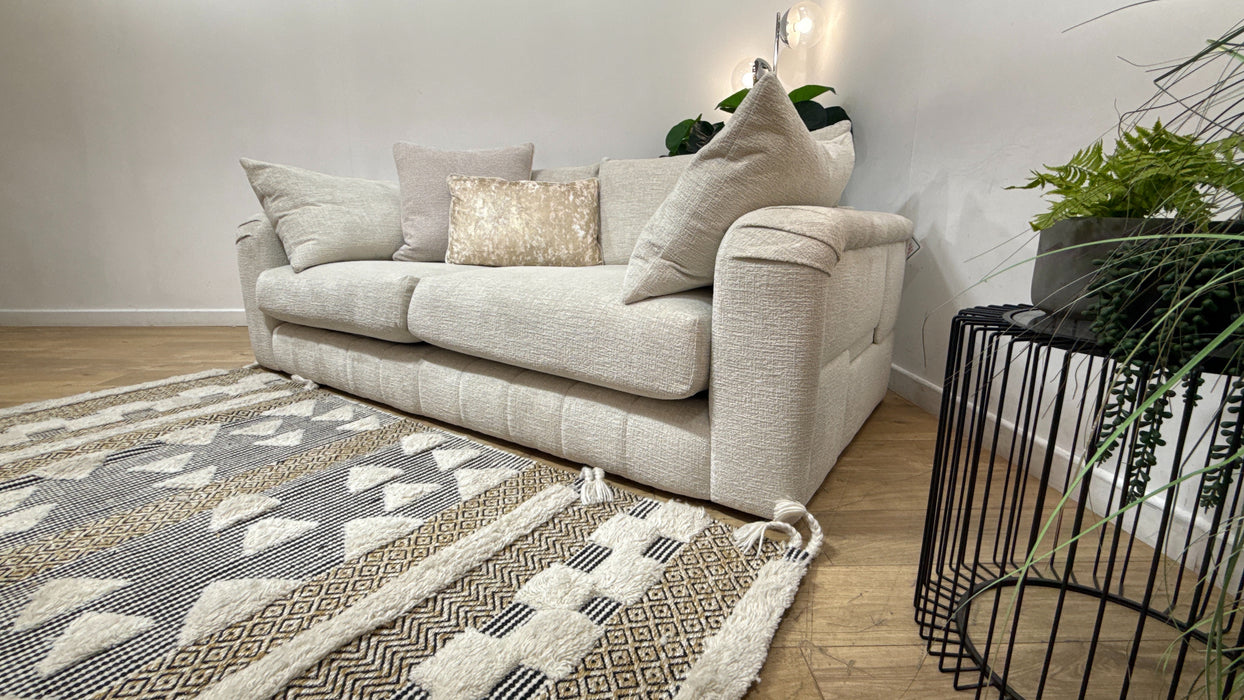 Sofology Westwood Fabric 3 Seater No Trim in Teddy Chenille Mist Mix