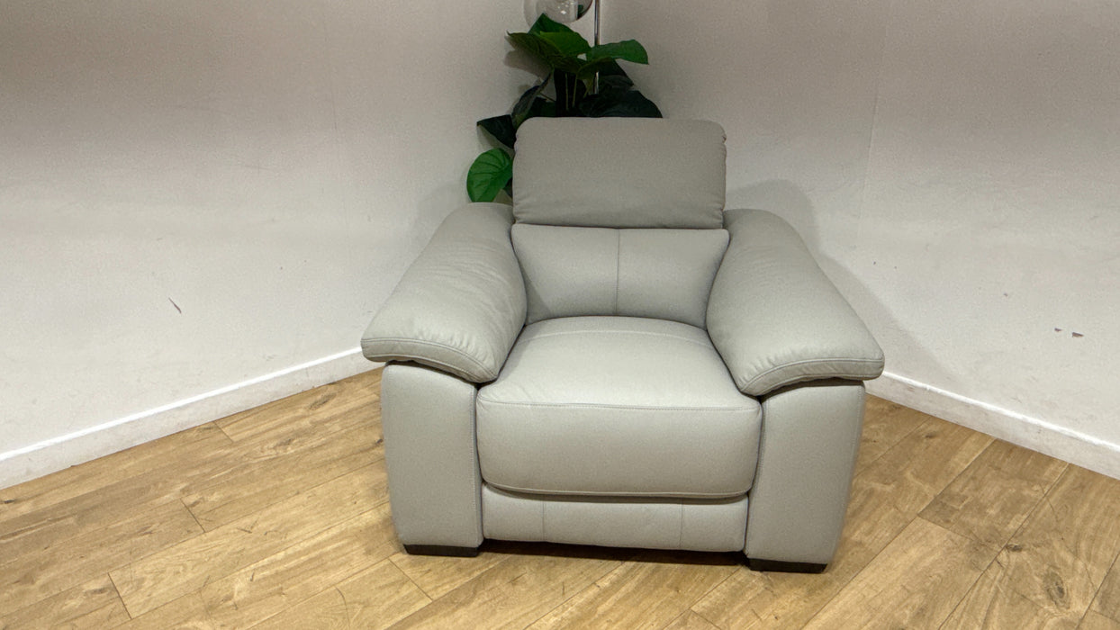 Sofology Elevate Chair Power Recliner/Headret in Light Grey