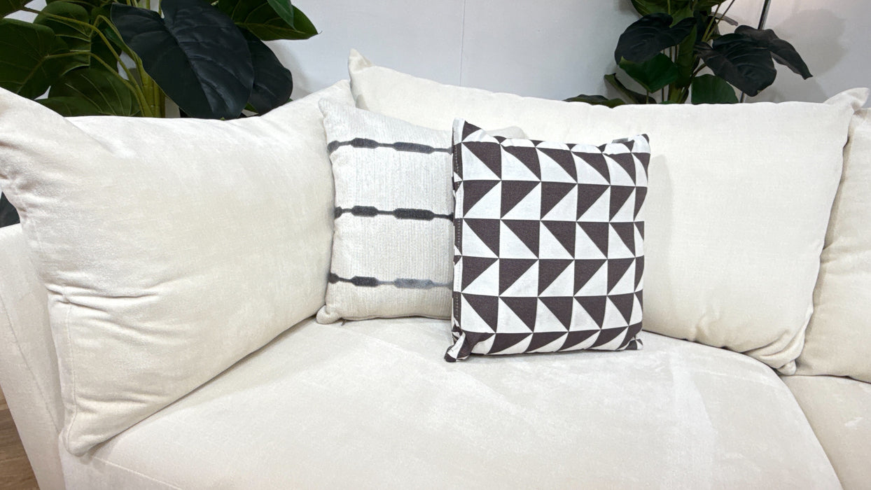 Sofology Tallulah Fabric 3 Seater in Soft Chenille Ivory