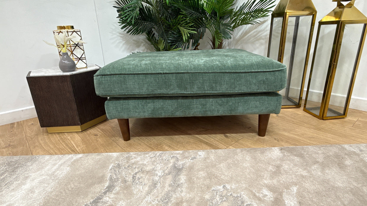 Sofology Cricket Combi Fabric Footstool in Nordic