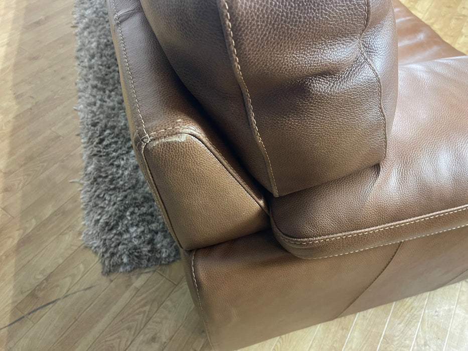 Santino Leather 3 Seater Apollo Tan  (WA2)