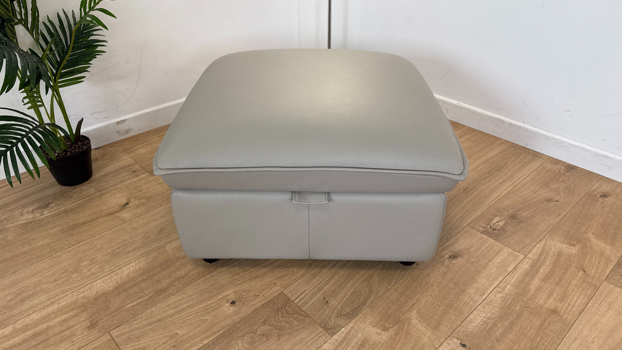 Moreland -Storage Leather Footstool