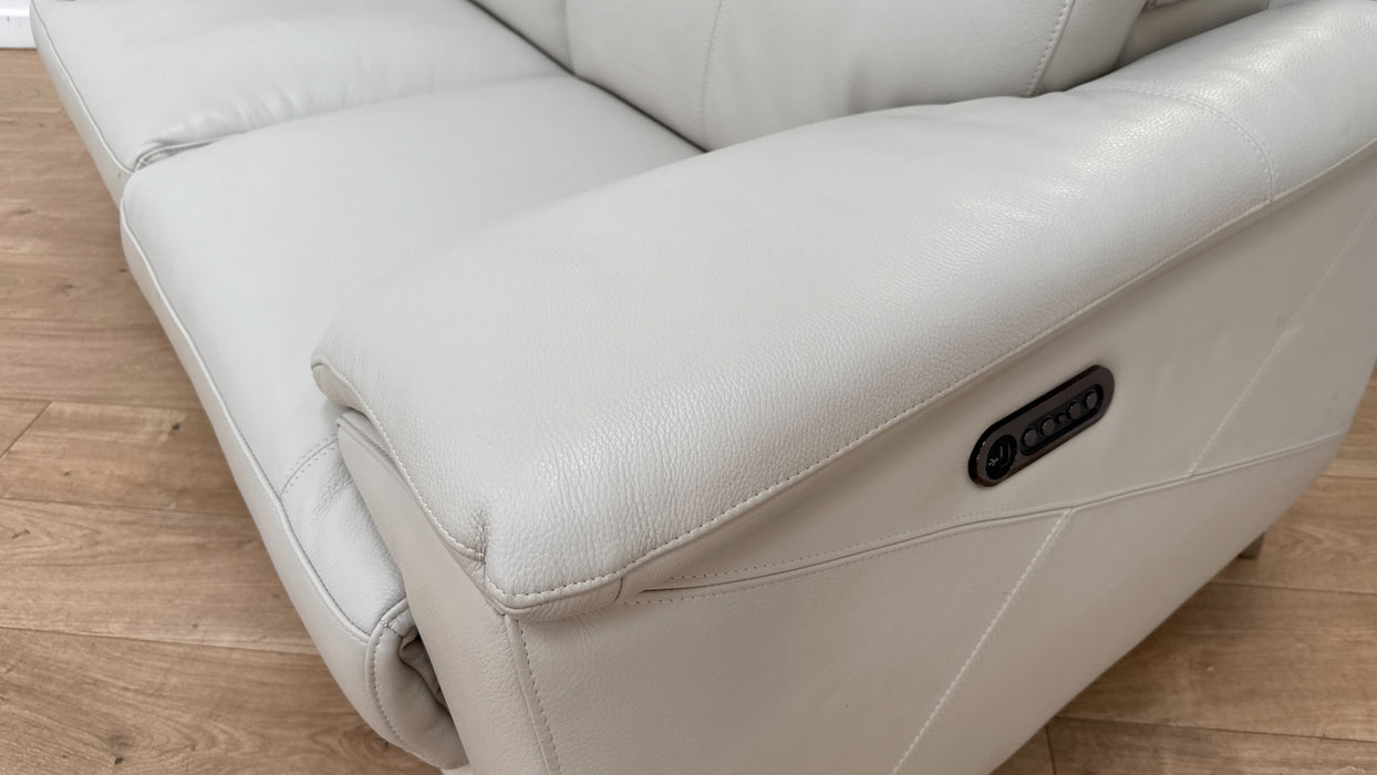 DFS Caldo 2 Seater Sofa Recliner In New Club Fossil