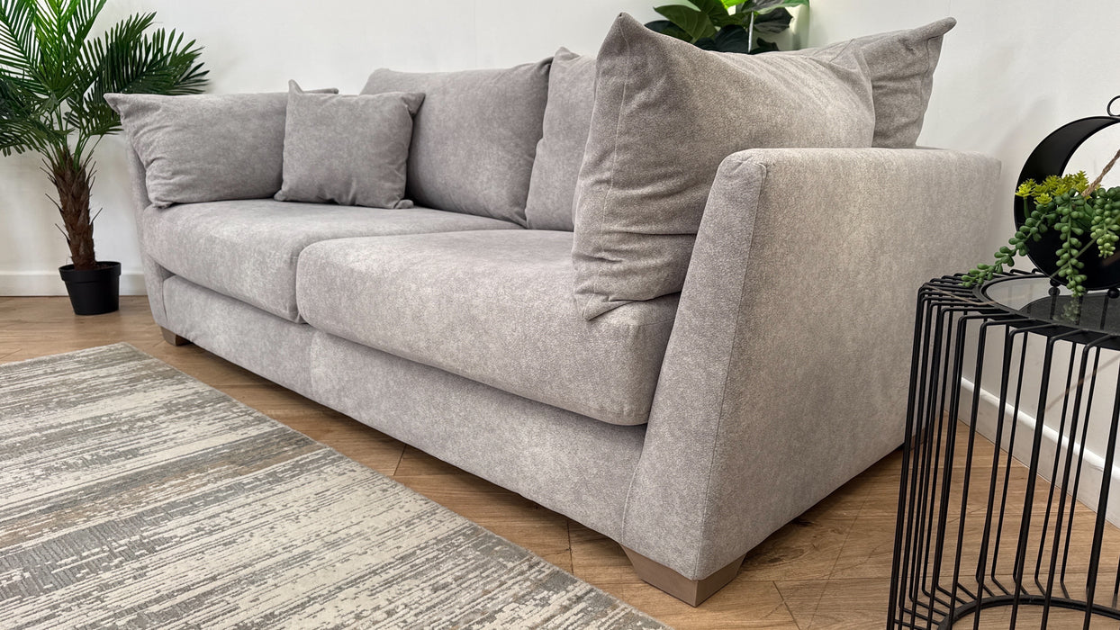Sofology Tallulah Fabric 3 Seater in Lifestyle Marbled Silver
