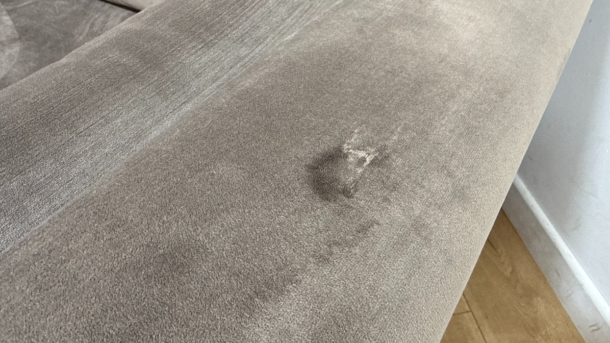Sofology Strand Fabric 4 Seater in Matt Velvet Mole