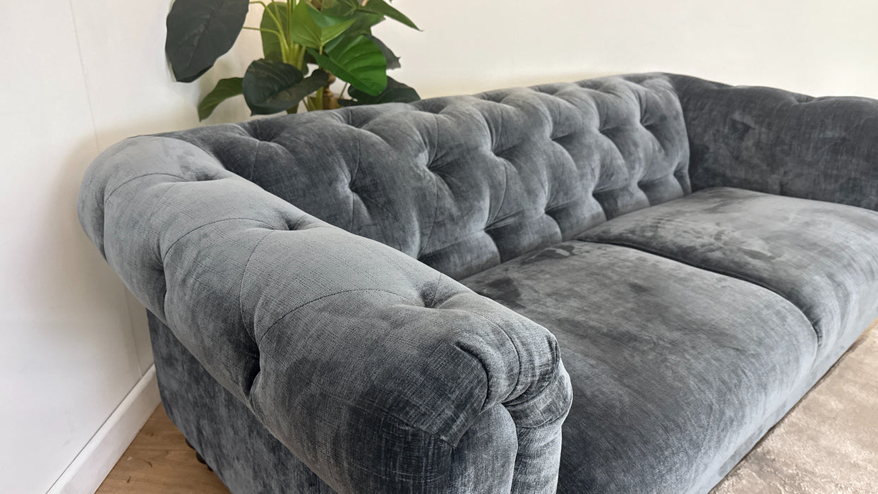 Sofology Kensington Fabric 3 Seater in Charcoal All Over