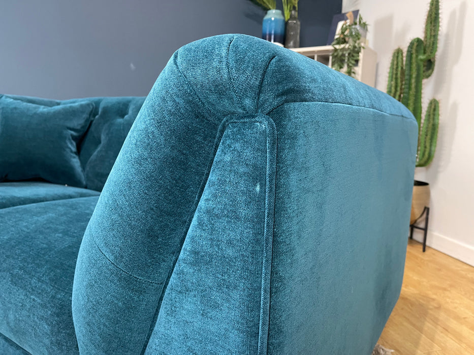 Bridgerton 2 Seater Fabric Aston Teal All Over (WA2)