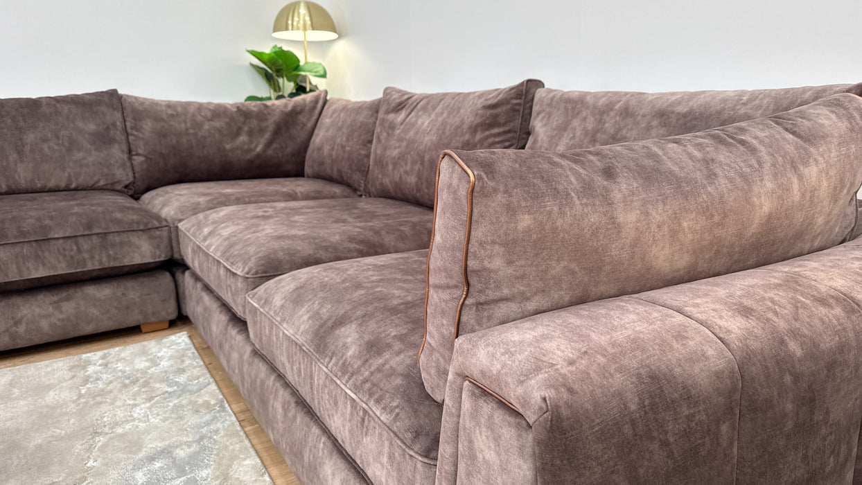 Emperor 3 Corner 3 Corner Sofa - Fabric - Foam Seating - Lucerne Expresso