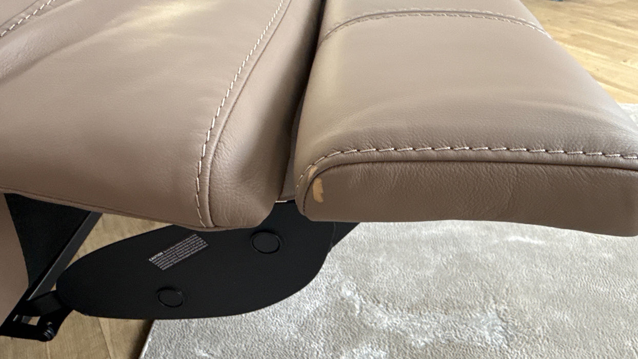 Sofology 2.5 Seater Recliner sofa in Trusty Matt Leather Mushroom