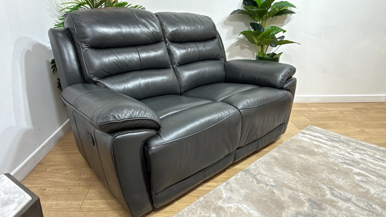 DFS Landos 2 Seater Power Recliner in Dark Grey