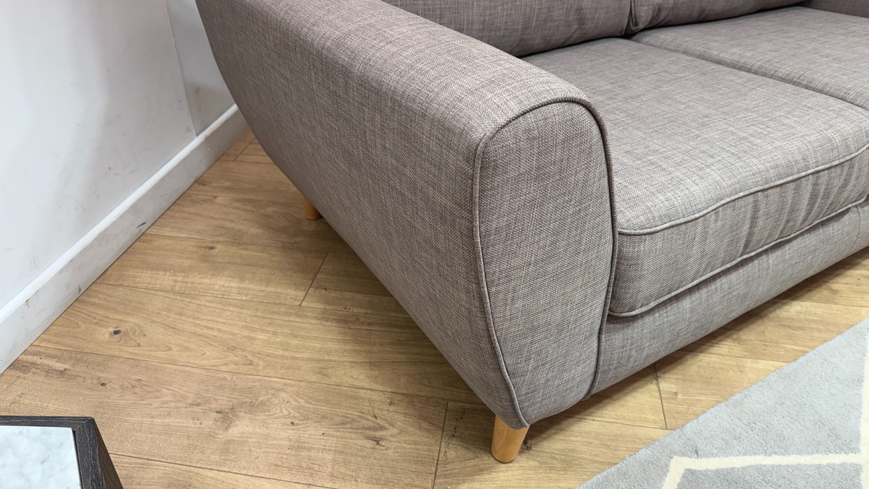 Sofology Hetty Fabric 2 Seater Full Back in Linoso Slate
