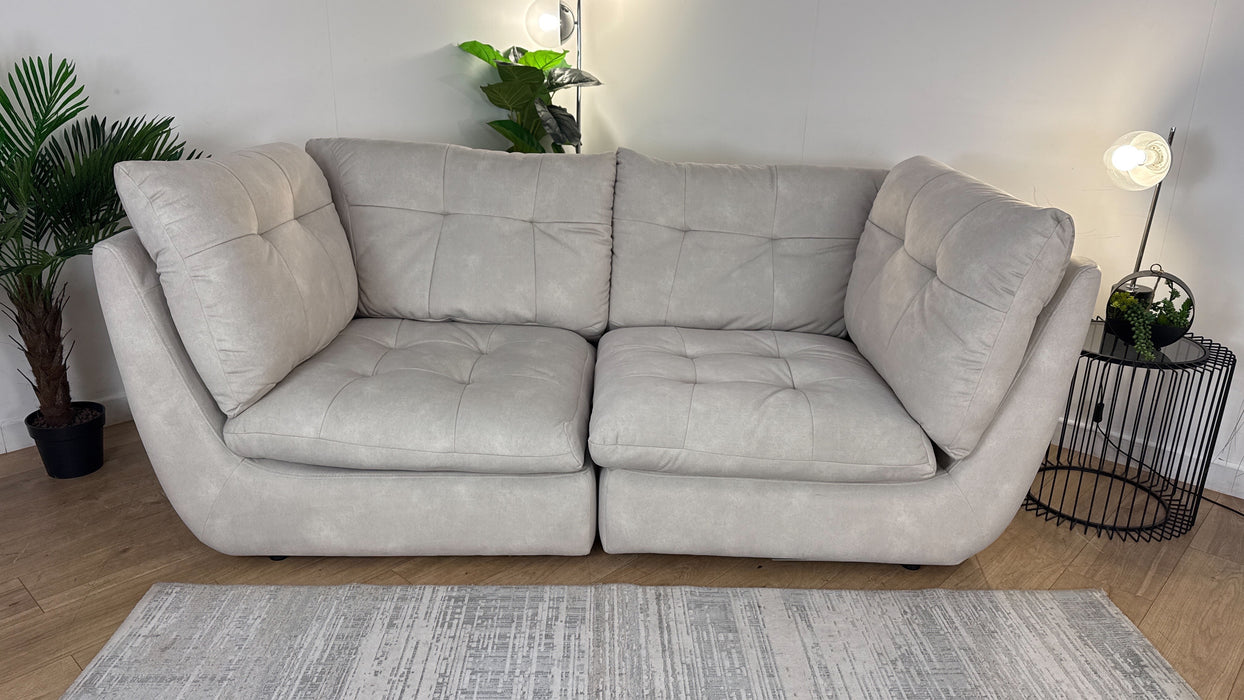 Sofology The Cocoon Fabric 3 Seater in Ivory