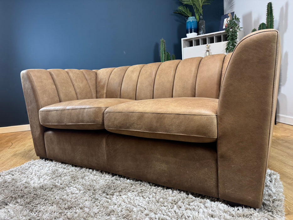 Downtown 2 Seater Leather Tan (WA2)