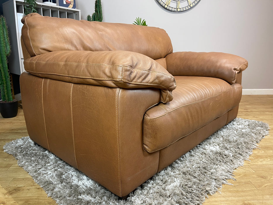 Santino Love Seat Apollo Tan Leather (WA2)