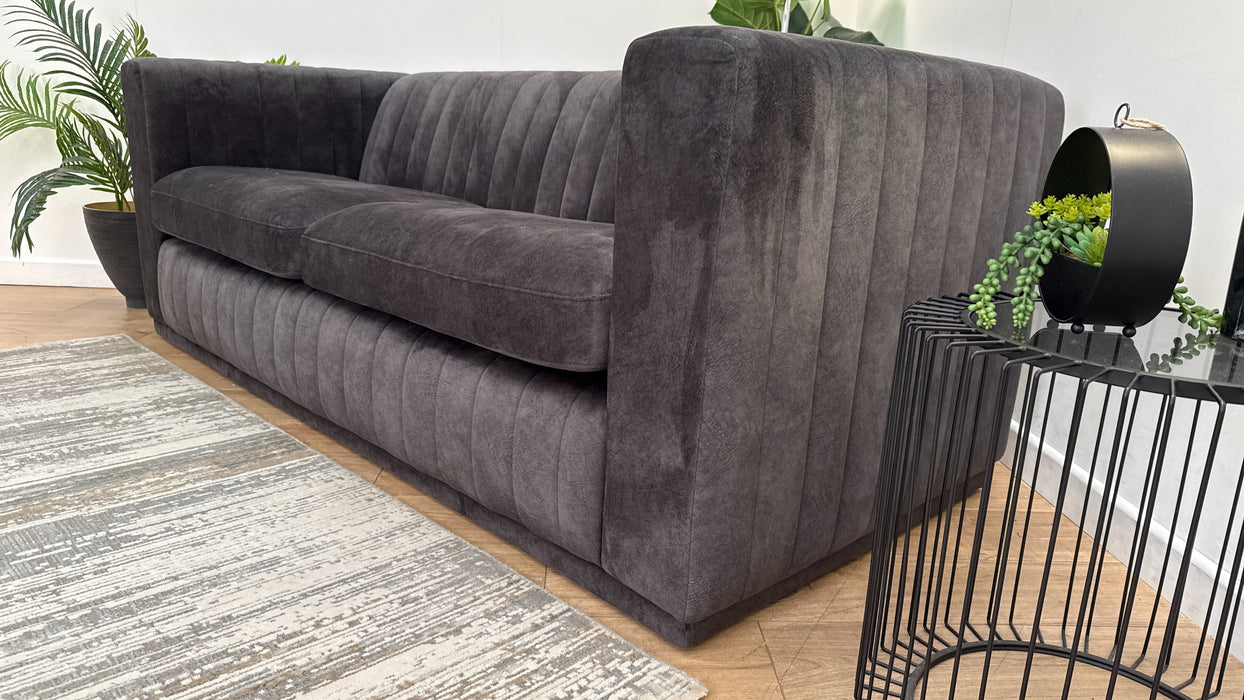 Sofology Astoria Fabric 4 Seater in Lifestyle Dapple Anthracite