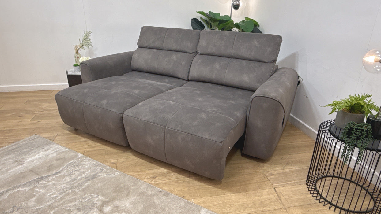 Sofology Riviera Fabric 3 Seater Motion Chaise in Lifestyle Flecked Mocha