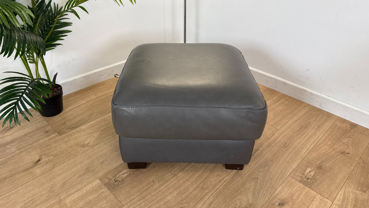 Mazzini Leather Footstool