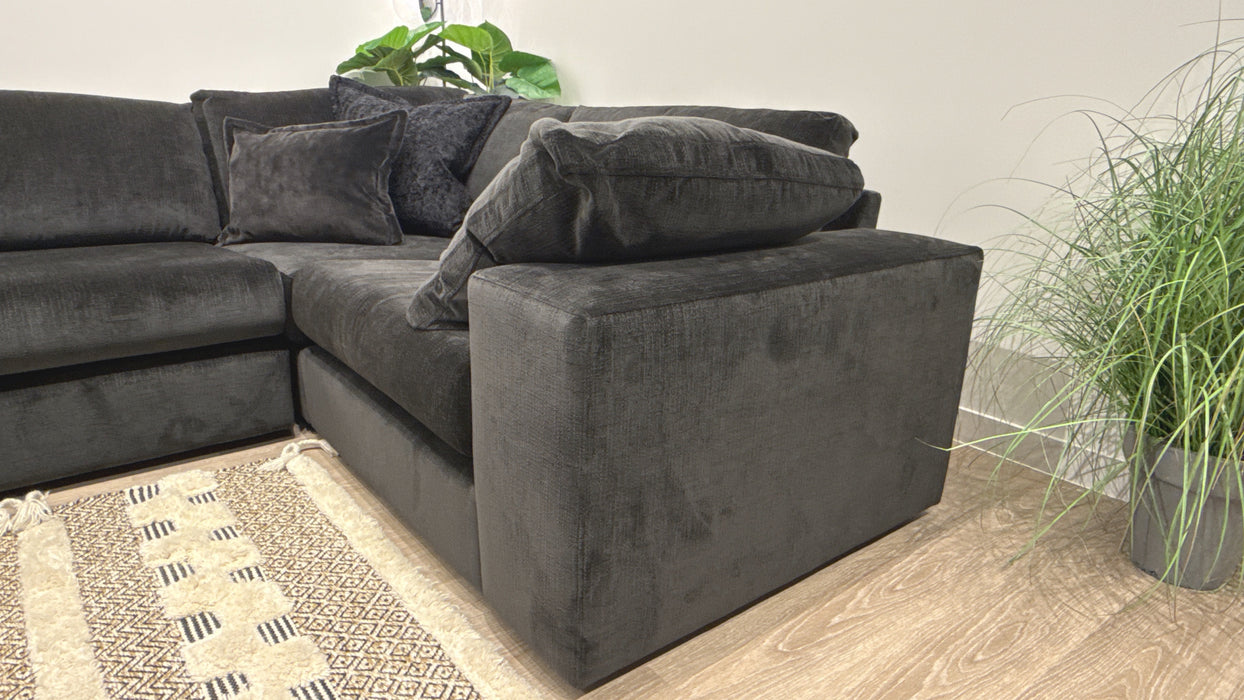 Sofology Harrington Fabric  3 Corner 1 Sofa in Anthracite