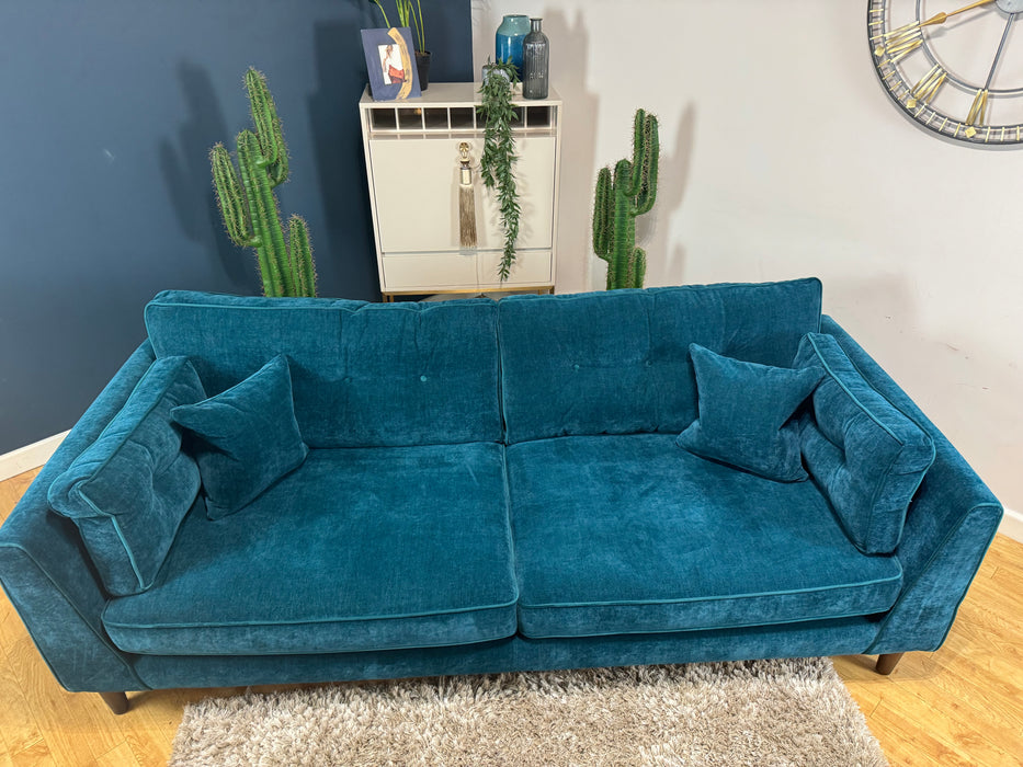 Cricket 4 Seater Fabric - Soft Chenille Teal (WA2)