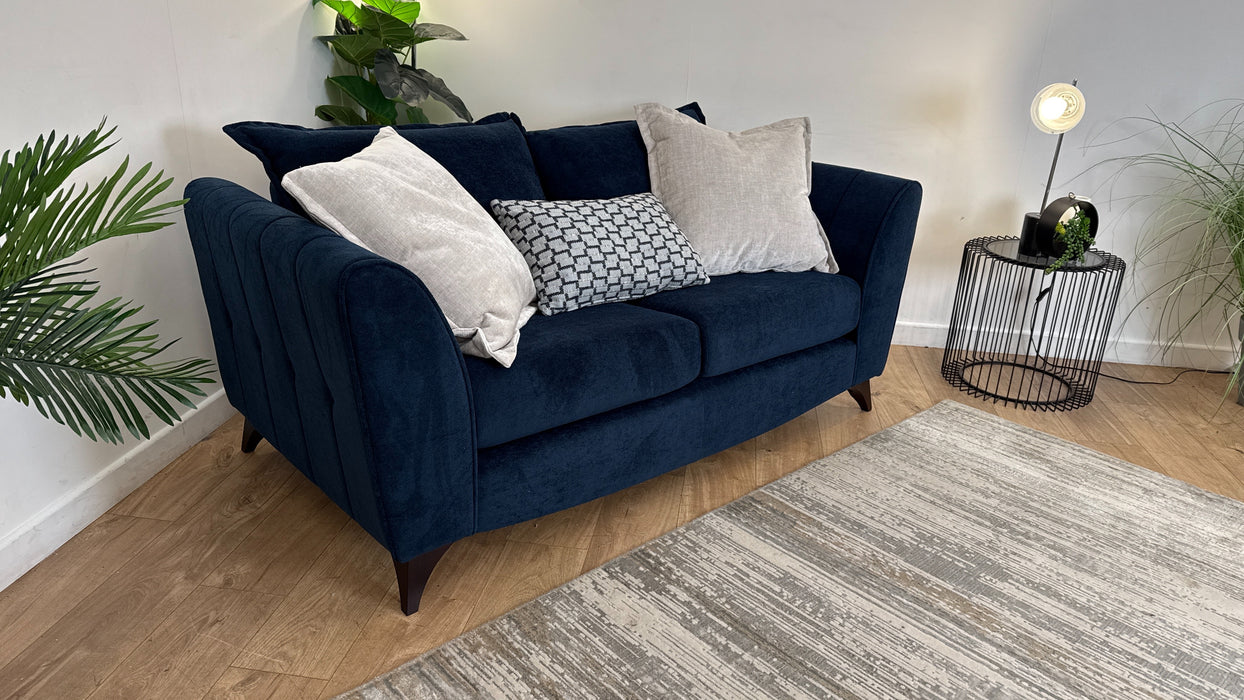 Sofology Luella Fabric 2 Seater in Soft Sherpa Navy Mix