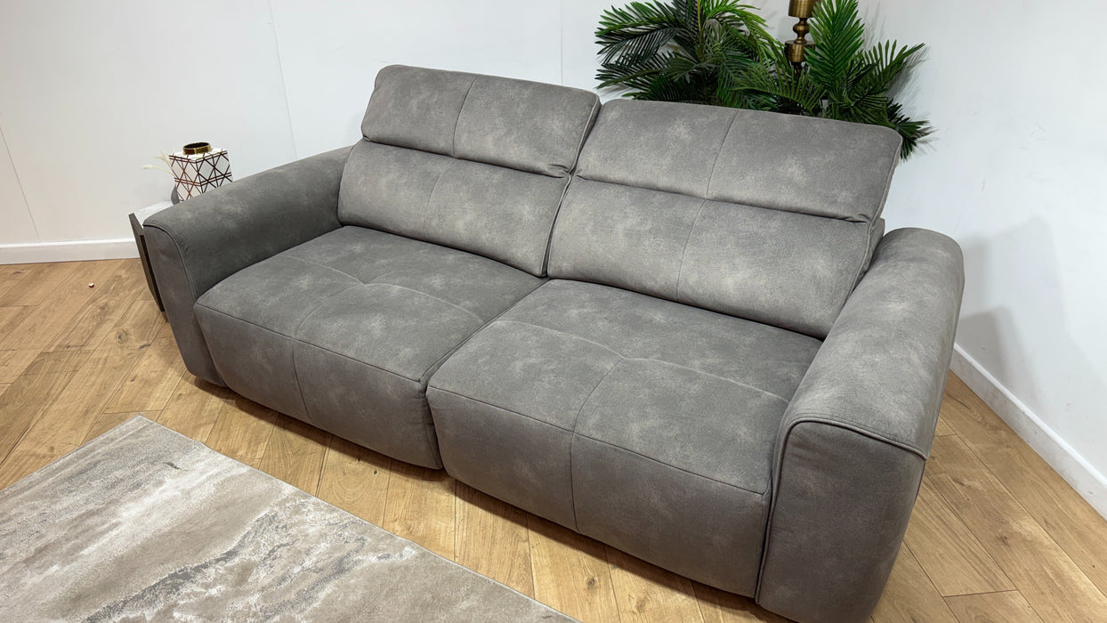 Sofology Riviera Fabric 3 Seater Motion Chaise in Lifestyle Flecked Mocha