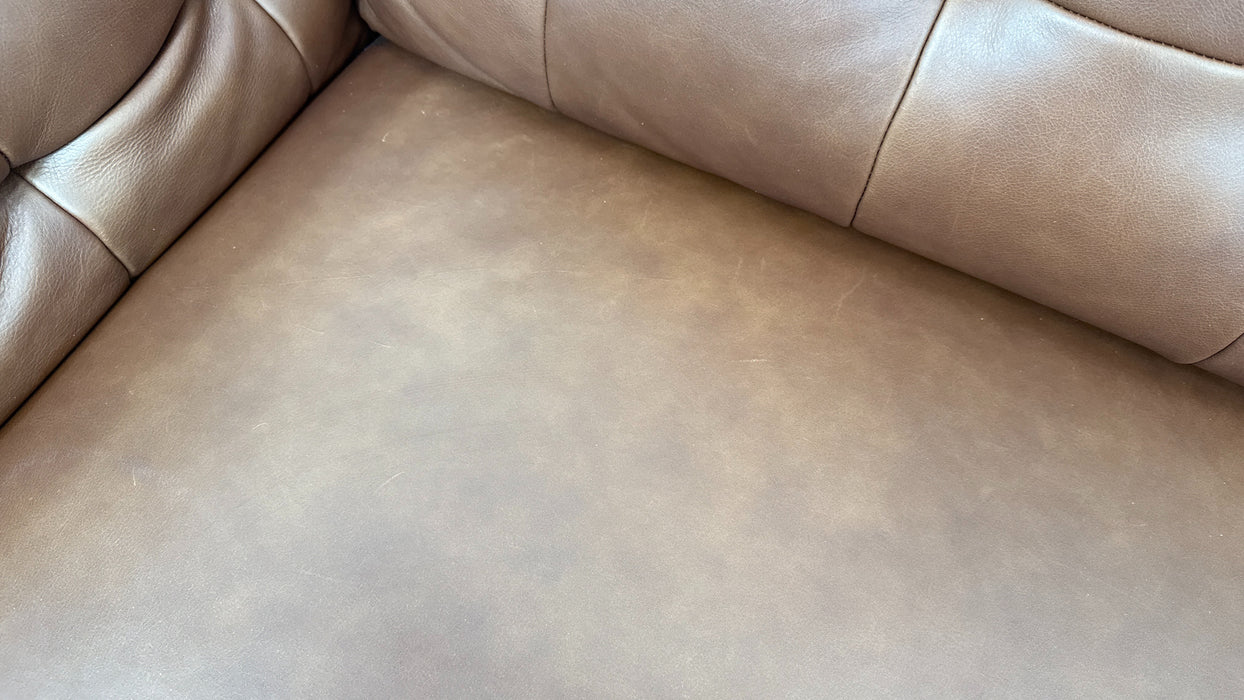 Sofology Muse Leather 2.5 Seater Supportive Headrests in Relaxed Matt Espresso