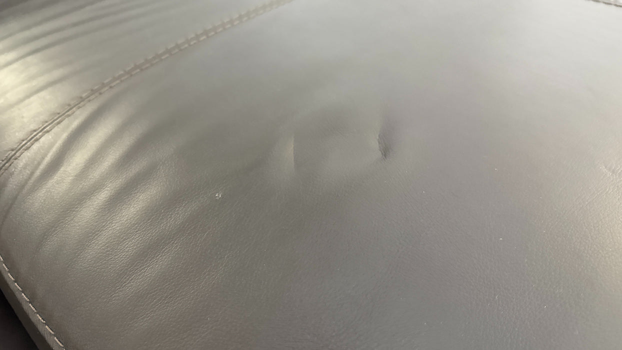 Sofology The Serene Leather 3 Chaise Power Recliner/Headrest in Trusty Matt Dark Brown