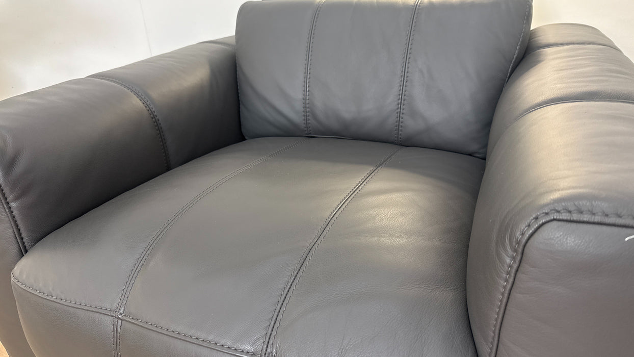 DFS The Jagger Leather Chair in Shadow