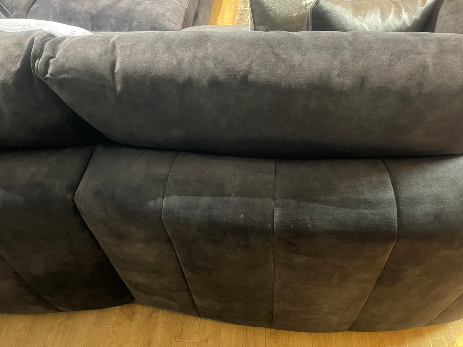 Emperor 1.5 Corner 3 Seater Full Back Lucerne Charcoal Mix Fabric (WA2)