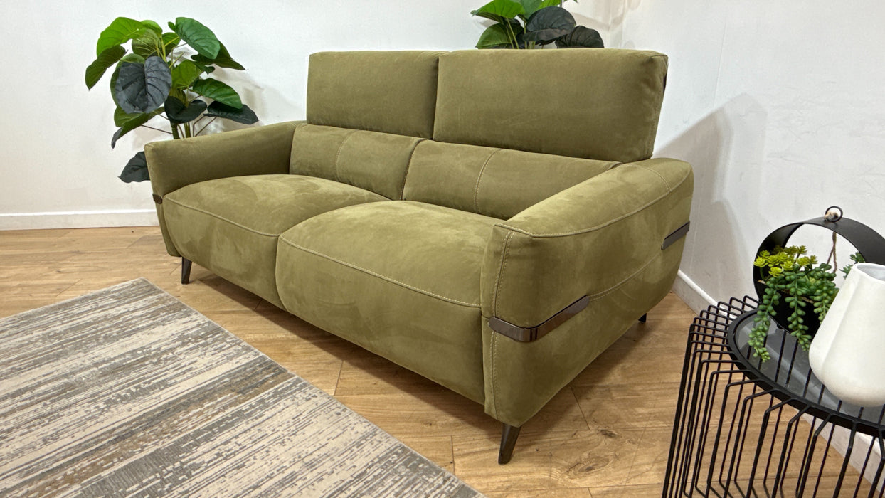 Sofology Arlington Fabric 3 Seater in Lifestyle Nubuck Feel Olive