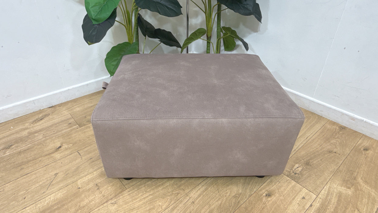 Sofology Premiere Fabric Designer Storage Footstool in Lifestyle Flecked Nutmeg
