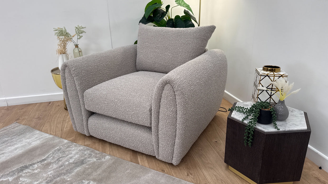 Sofology Marble Arch Fabric Chair in Cologne Plain Mink