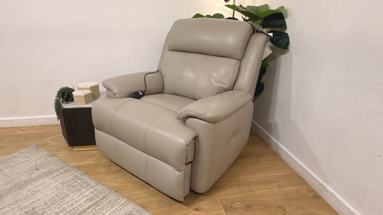Sofology Gracie Leather Rise & Tilt Chair in Trusty Sheen Lead Grey