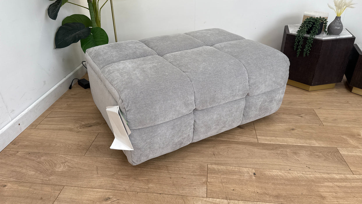 Sofology The Lunar Designer Storage Footstool in Relaxed Chenille Moonstone