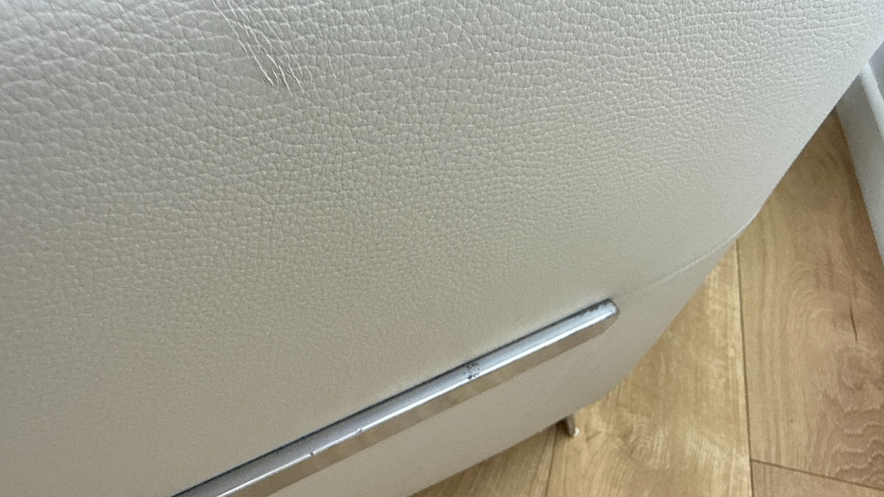 Sofology Loreto Leather 2 Seater in Amalfi Grey