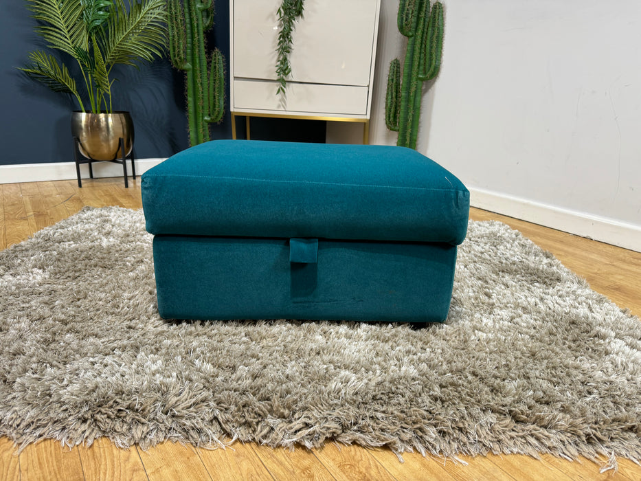 Finchley Storage Footstool Nordic Teal (WA2)