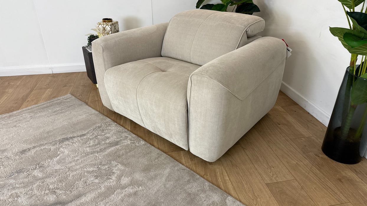 Sofology The Riviera Fabric Loveseat in Relaxed Chenille Cotton