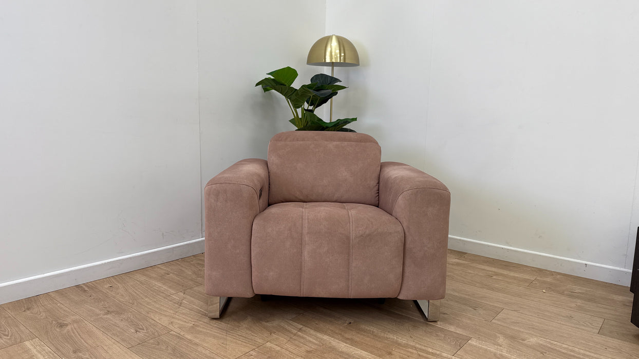 Sofology The Marvella Fabric Recliner Chair in Lifestyle Flecked Sand