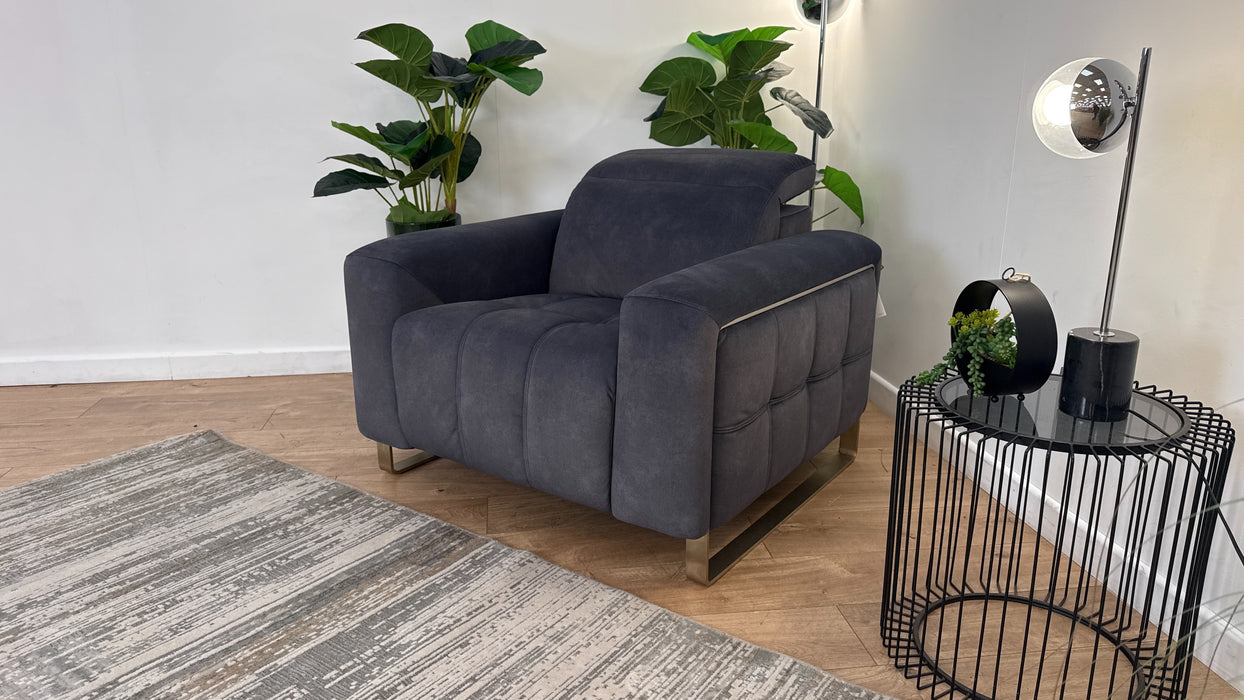 Sofology Marvella Fabric Chair in Lifestyle Flecked Charcoal