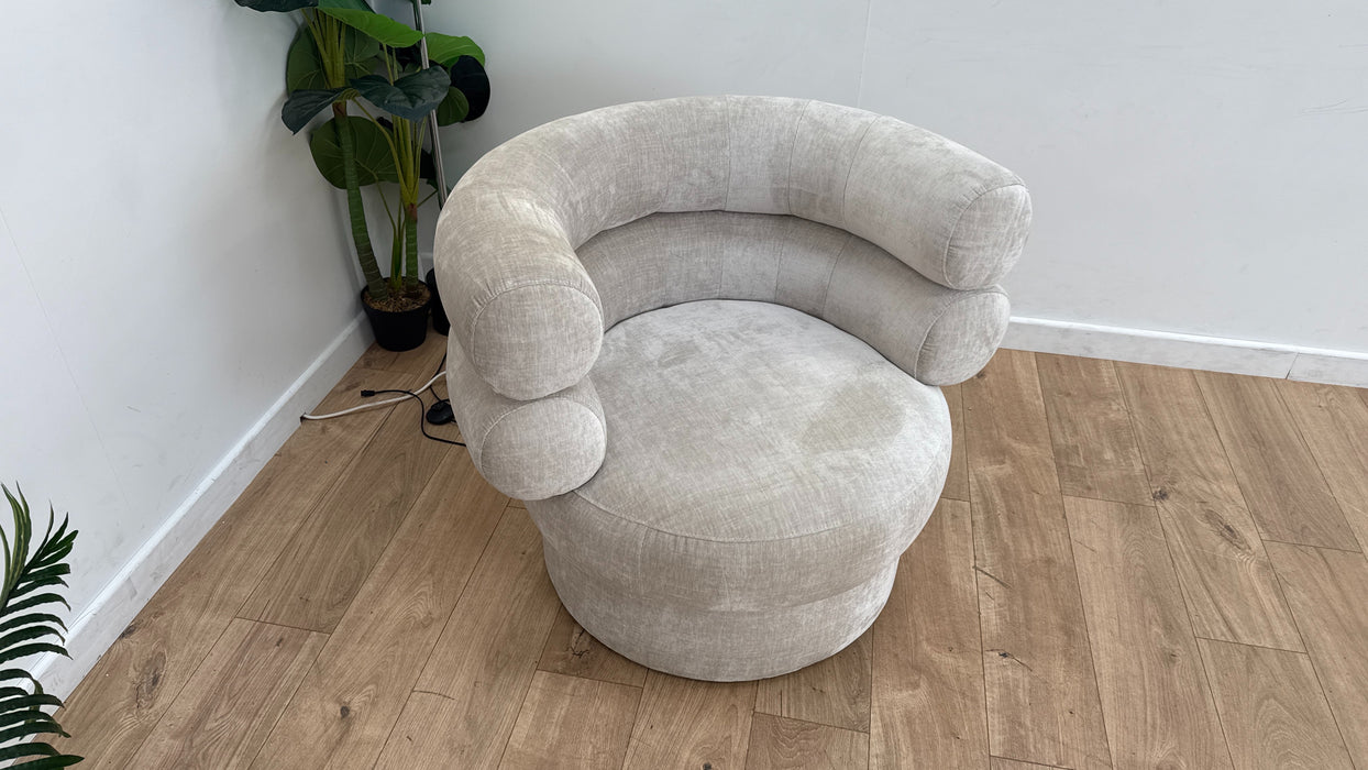 Sofology The Fitzrovia Fabric Accent Chair in Mist