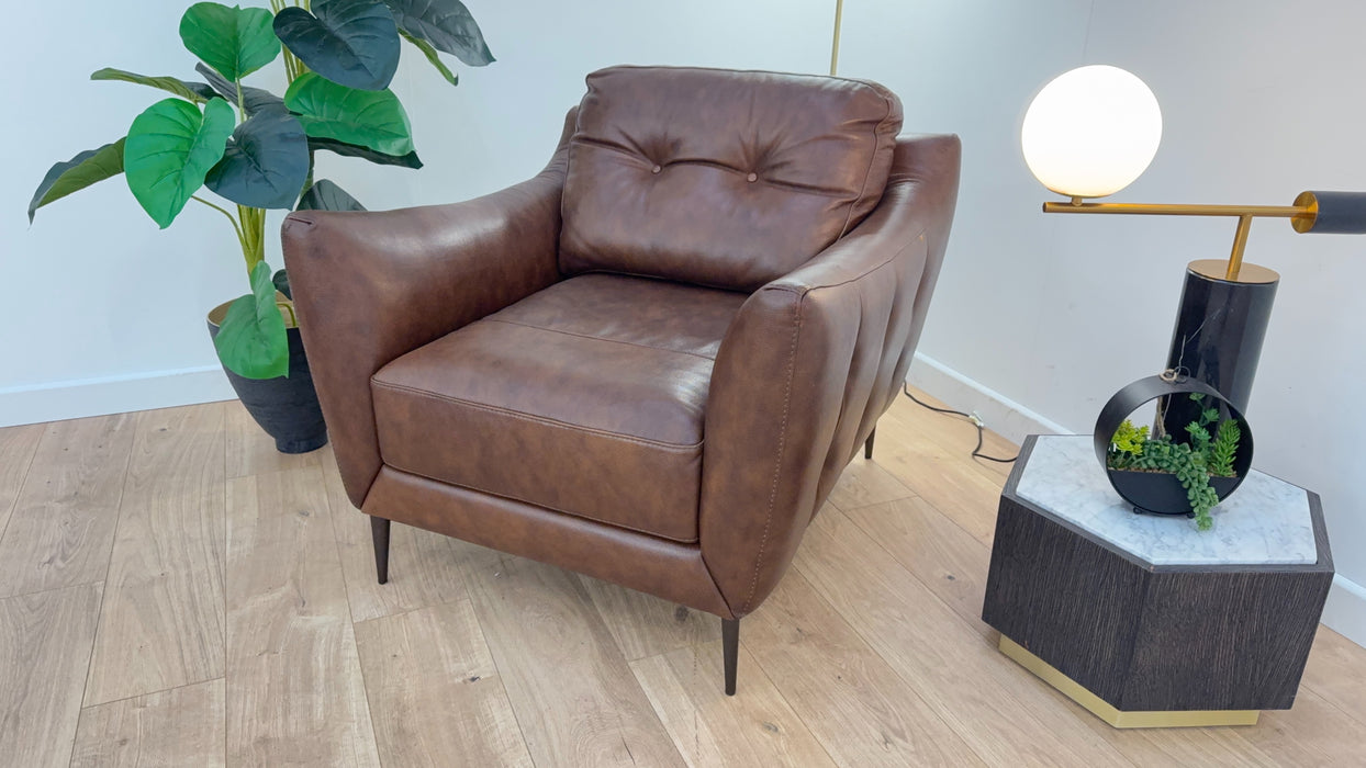 Cordelia Chair - Leather  - Alaska Whiskey